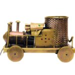 Golden Color Antique Look Iron Train Engine- Pen Holder