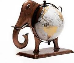 Elephant Globe- Handcrafted Showpiece